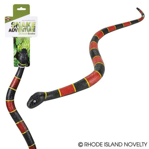 26" Poly Filled Eastern Coral Snake - Premium Imaginative Play - Just $12.99! Shop now at Retro Gaming of Denver