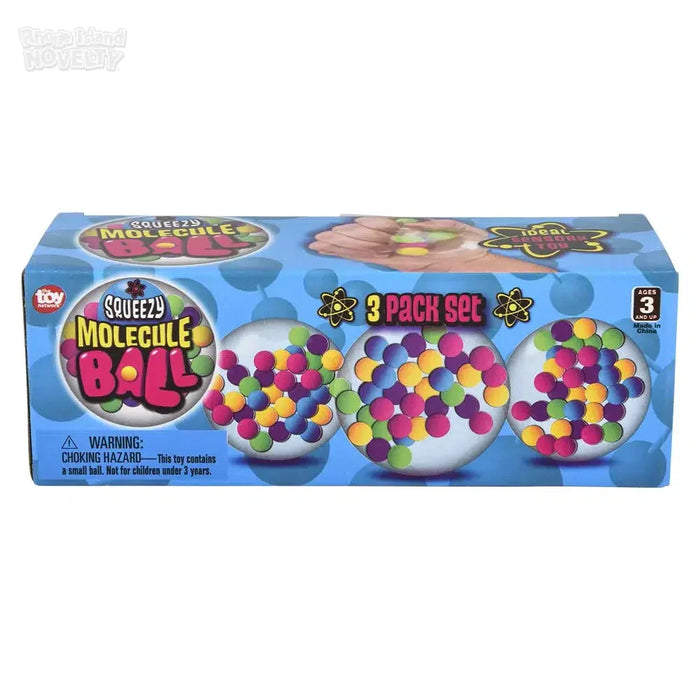 2.33" Squeezy Molecule Ball 3 Piece Set - Just $4.99! Shop now at Retro Gaming of Denver