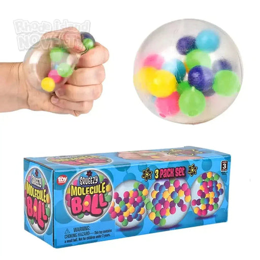 2.33" Squeezy Molecule Ball 3 Piece Set - Just $4.99! Shop now at Retro Gaming of Denver