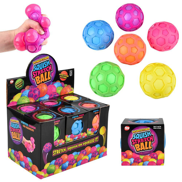 3" Squish And Stretch Honeycomb Ball - Just $3.99! Shop now at Retro Gaming of Denver