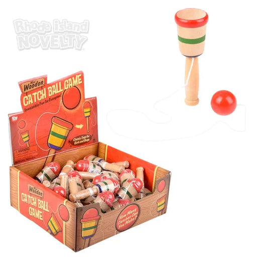 4" Mini Wooden Catch Ball Game - Just $2.99! Shop now at Retro Gaming of Denver