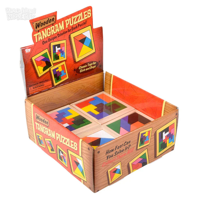 4" Wooden Tangram Puzzles - Just $3.99! Shop now at Retro Gaming of Denver