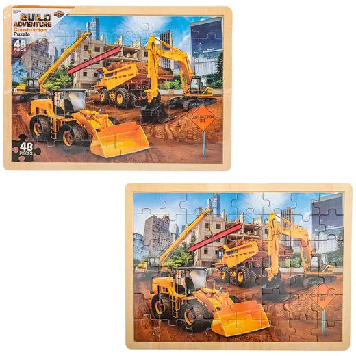 48 Piece Construction Wooden Puzzle - Just $12.99! Shop now at Retro Gaming of Denver