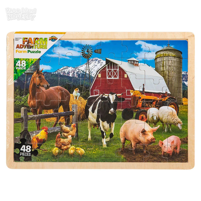 48 Piece Farm Animal Wooden Puzzle - Just $12.99! Shop now at Retro Gaming of Denver