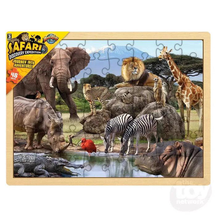 48 Piece Safari Animal Wooden Puzzle - Just $12.99! Shop now at Retro Gaming of Denver