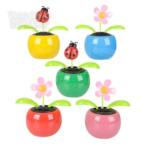 4.5" Solar Toys Flowers & Ladybugs - Just $4.99! Shop now at Retro Gaming of Denver