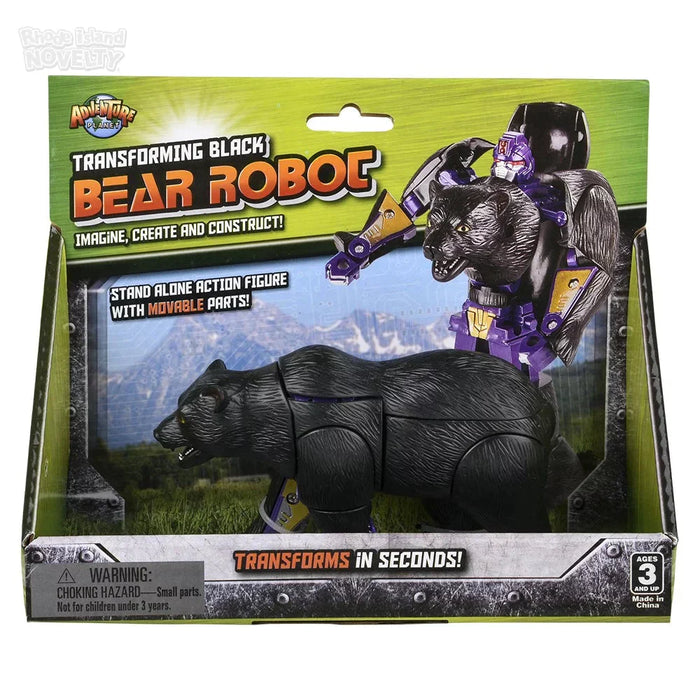 5" Black Bear Transforming Robot Action Figure - Just $9.99! Shop now at Retro Gaming of Denver