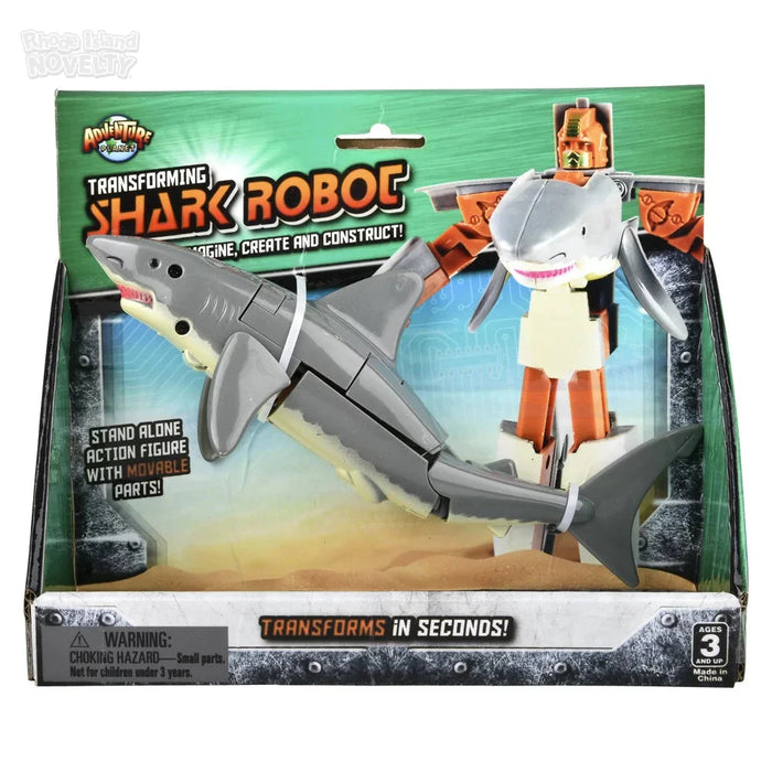 5" Great White Shark Transforming Robot Action Figure - Premium Action Figures - Just $9.99! Shop now at Retro Gaming of Denver