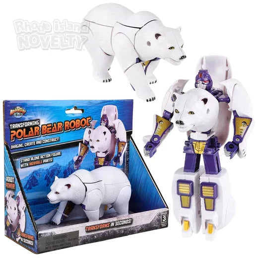 5" Polar Bear Transforming Robot Action Figure - Just $9.99! Shop now at Retro Gaming of Denver