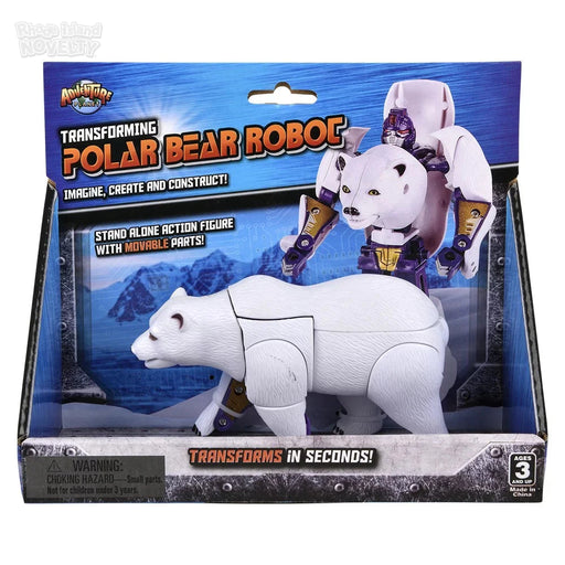 5" Polar Bear Transforming Robot Action Figure - Premium Action Figures - Just $9.99! Shop now at Retro Gaming of Denver