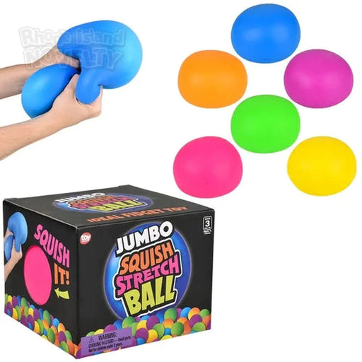 6" Jumbo Squish And Stretch Gummi Ball Assorted Colors - Just $22.99! Shop now at Retro Gaming of Denver