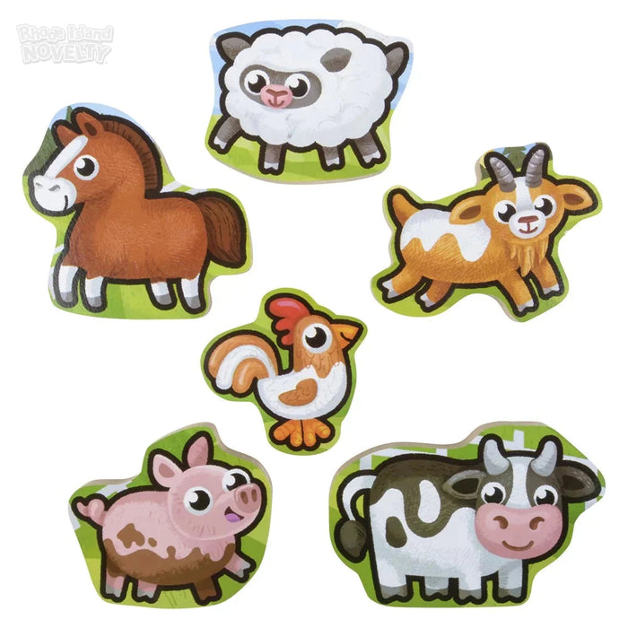 6 Piece Chunky Farm Theme Wooden Puzzle - Just $12.99! Shop now at Retro Gaming of Denver