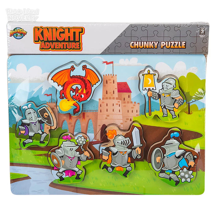 6 Piece Chunky Knights Wooden Puzzle - Just $12.99! Shop now at Retro Gaming of Denver