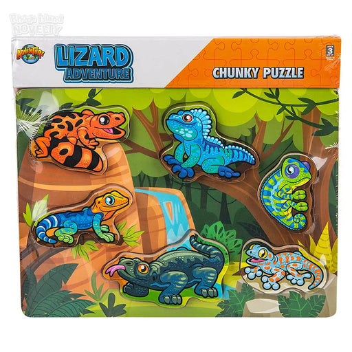 6 Piece Chunky Lizard Theme Wooden Puzzle - Just $12.99! Shop now at Retro Gaming of Denver