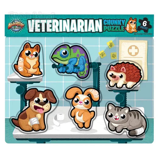 6 Piece Chunky Veterinarian Wooden Puzzle - Just $12.99! Shop now at Retro Gaming of Denver