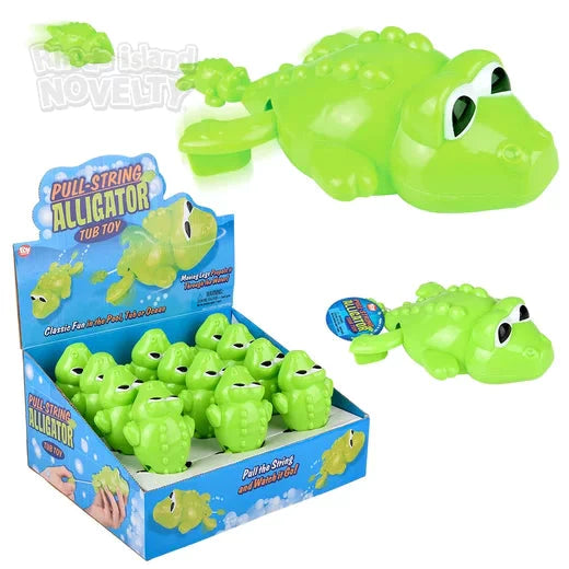 6" Pull-String Alligator Bath Toy - Just $2.99! Shop now at Retro Gaming of Denver