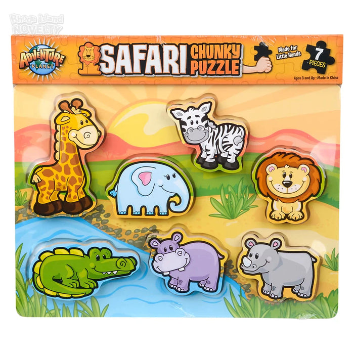 7 Piece Chunky Safari Toon Wooden Puzzle - Just $12.99! Shop now at Retro Gaming of Denver