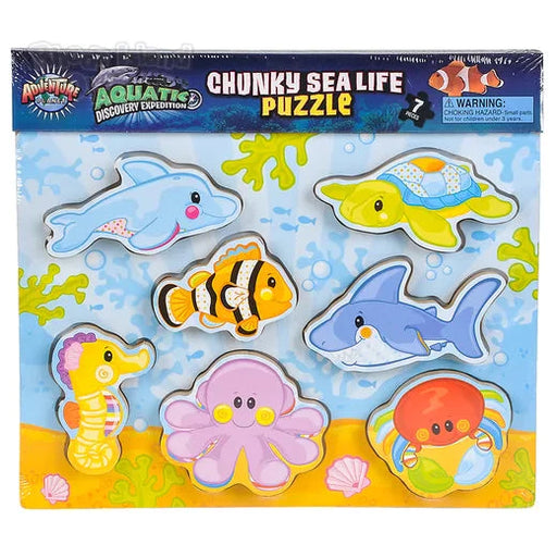 7 Piece Chunky Sea Life Wooden Puzzle - Just $12.99! Shop now at Retro Gaming of Denver