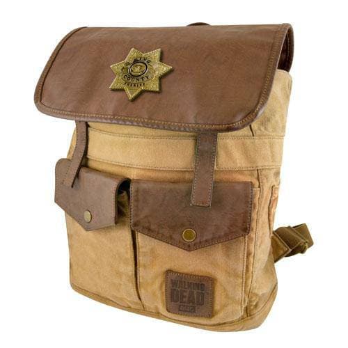 The Walking Dead Sheriff Rick Grimes' Desert Brown Backpack - Just $71.21! Shop now at Retro Gaming of Denver