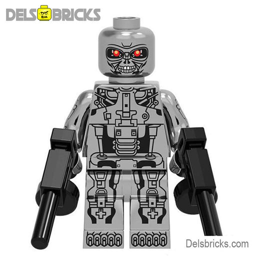 Terminator T-800 Chrome Endoskeleton Lego custom Minifigures - Premium Minifigures - Just $4.99! Shop now at Retro Gaming of Denver