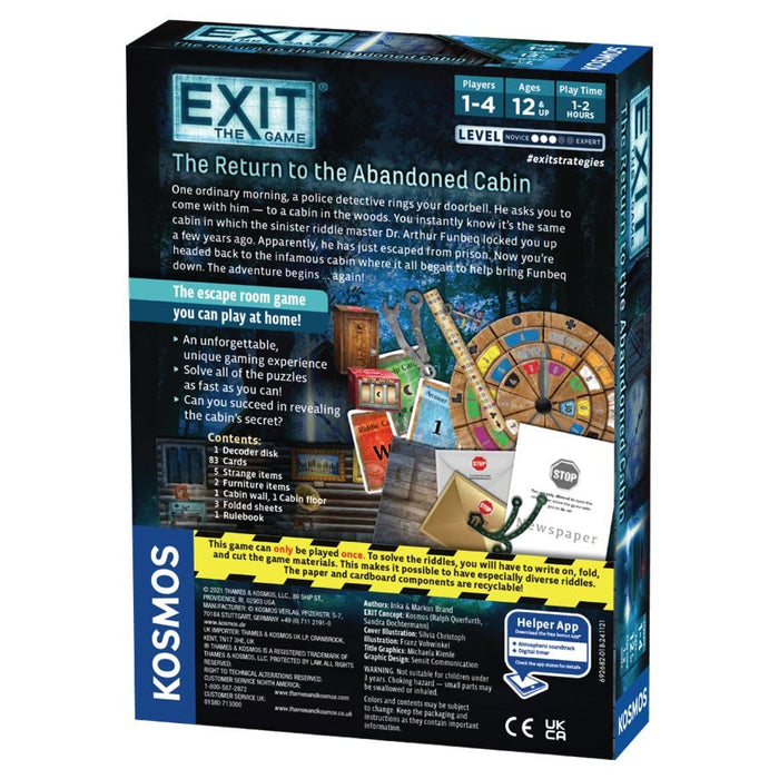 EXIT: The Return to the Abandoned Cabin - for just $19.95! 