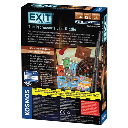 EXIT: The Professor's Last Riddle - for just $17.95! 