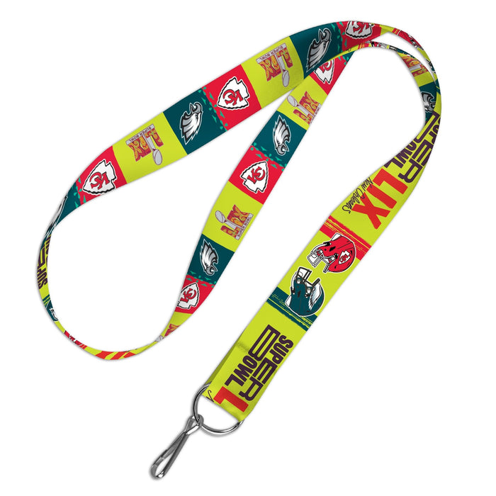 Philadelphia Eagles & Kansas City Chiefs Super Bowl LIX Dueling Lanyard - for just $11.99! 