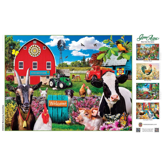 Green Acres - Welcoming Committee 300 Piece EZ Grip Jigsaw Puzzle - for just $14.99! 