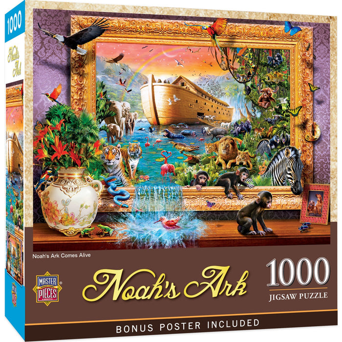 Noah's Ark Comes Alive - 1000 Piece Jigsaw Puzzle - Just $16.99! Shop now at Retro Gaming of Denver