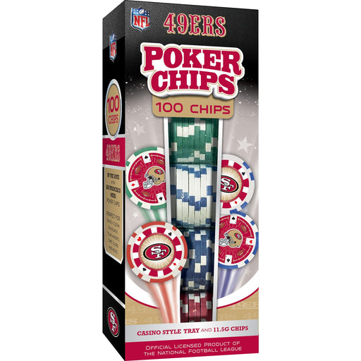 San Francisco 49ers 100 Piece Poker Chips - Premium Poker Chips & Sets - Just $29.99! Shop now at Retro Gaming of Denver