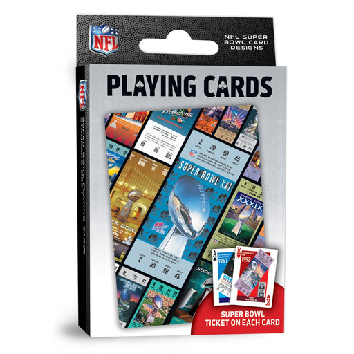 NFL Super Bowl Ticket Playing Cards - 54 Card Deck - Premium Dice & Cards Sets - Just $6.99! Shop now at Retro Gaming of Denver