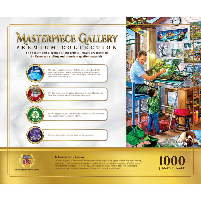 Masterpiece Gallery - Gallery on the Square 1000 Piece Jigsaw Puzzle - Just $16.99! Shop now at Retro Gaming of Denver