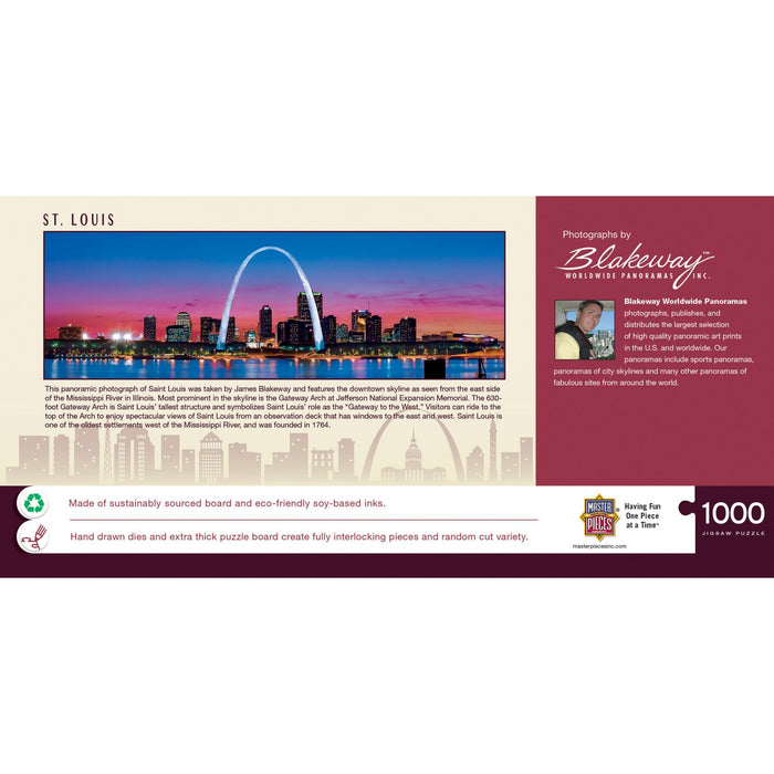 St. Louis, Missouri 1000 Piece Panoramic Jigsaw Puzzle - Just $19.99! Shop now at Retro Gaming of Denver