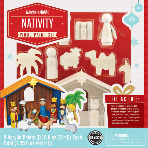 Nativity Scene Wood Craft & Paint Kit - Just $24.99! Shop now at Retro Gaming of Denver