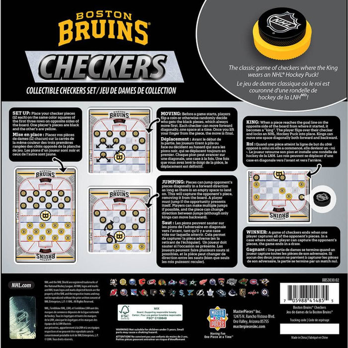 Boston Bruins Checkers Board Game - for just $19.99! 