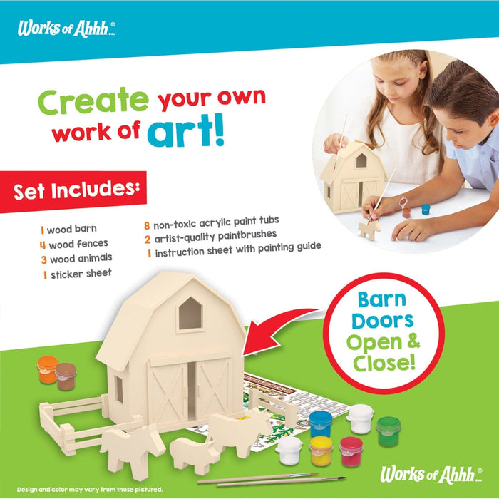 Country Farm Wood Wood Craft & Paint Kit - for just $29.99! 