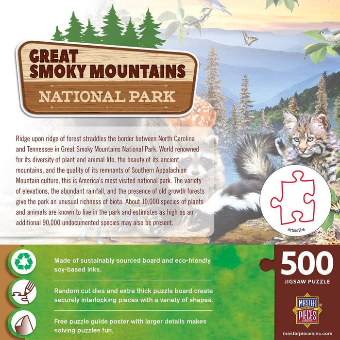 Great Smoky Mountains National Park 500 Piece Jigsaw Puzzle - for just $14.99! 