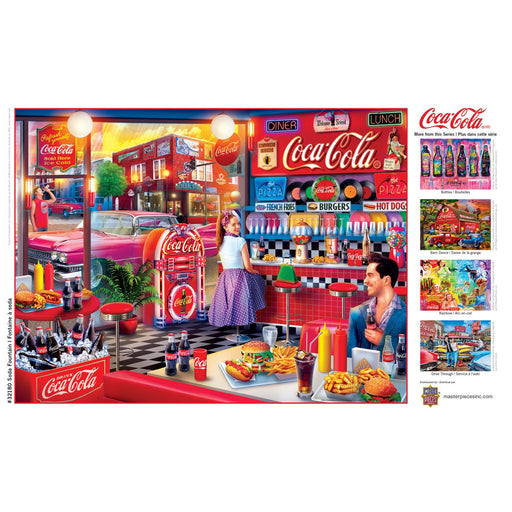 Coca-Cola - Soda Fountain 300 Piece EZ Grip Jigsaw Puzzle - Just $14.99! Shop now at Retro Gaming of Denver