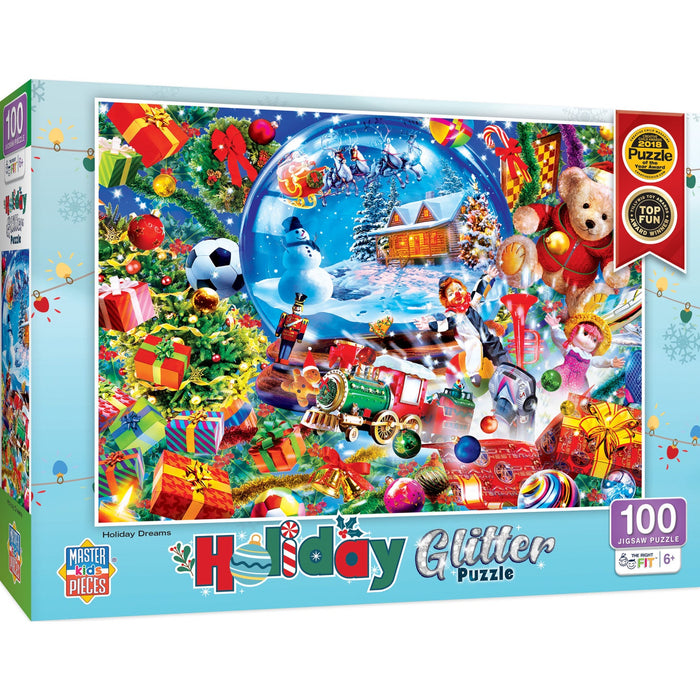 Holiday Glitter - Holiday Dreams 100 Piece Jigsaw Puzzle - Just $12.99! Shop now at Retro Gaming of Denver