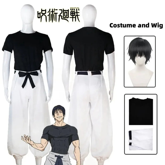 Jujutsu Kaisen Toji Fushiguro Cosplay - Sorcerer Killer Uniform & Wig - for just $32.95! 