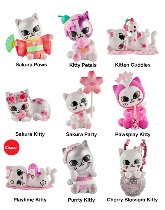 tokidoki Cherry Blossom Cats Blind Box – Kawaii Cat Collectible Figure - for just $16.99! 