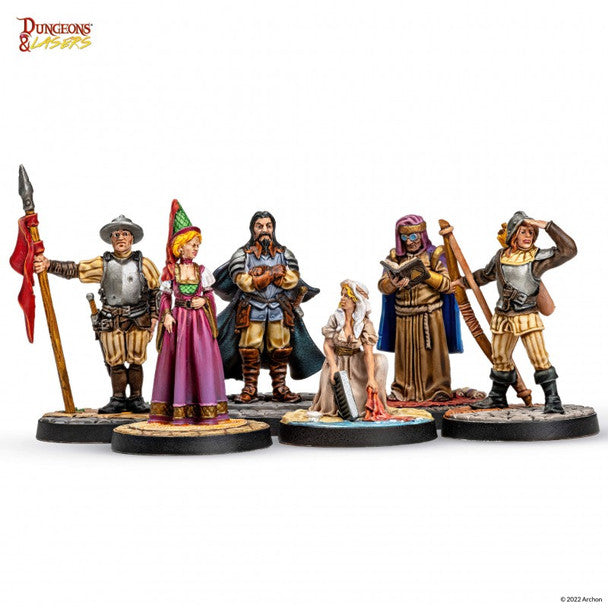 Dungeons & Lasers: Townsfolk Miniature Pack - for just $59! 