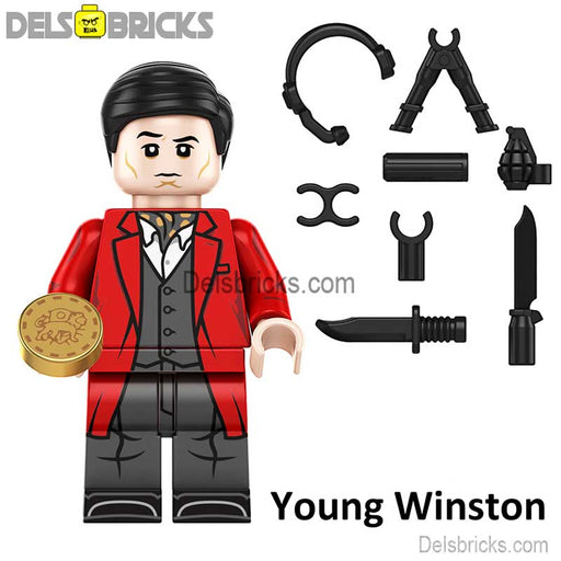 Young Winston John Wick Movie Characters Minifigures (Lego-Compatible Minifigures) - Just $3.99! Shop now at Retro Gaming of Denver