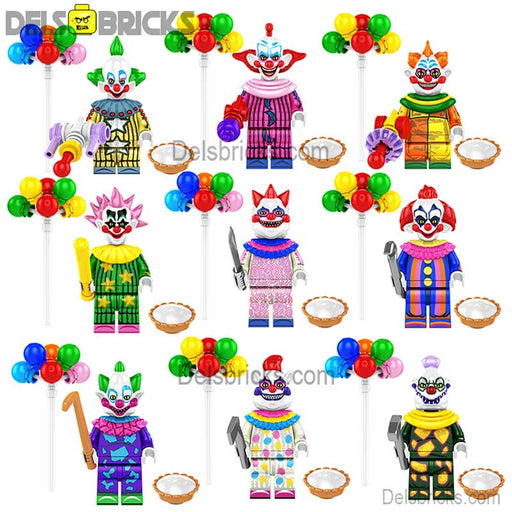 Killer Clowns From Outer Space set of 9 movie Lego Minifigures custom toys (Lego-Compatible Minifigures) - Just $32.99! Shop now at Retro Gaming of Denver
