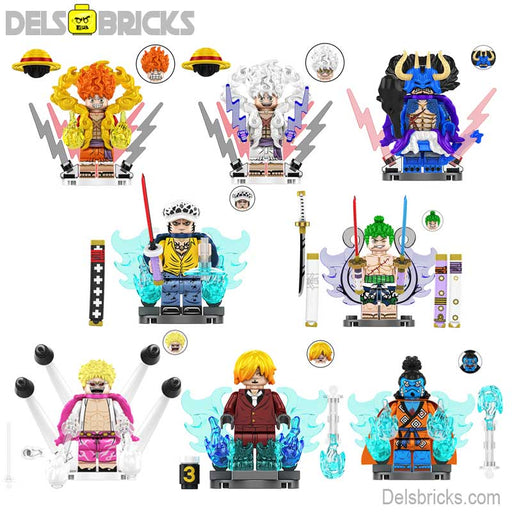 ONE PIECE Anime One Piece Set of 8 Custom Toys LEGO-Compatible Minifigures - Premium Minifigures - Just $38.99! Shop now at Retro Gaming of Denver