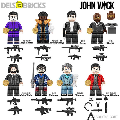 John Wick Movie Characters Set of 8 Minifigures - Premium Minifigures - Just $24.99! Shop now at Retro Gaming of Denver