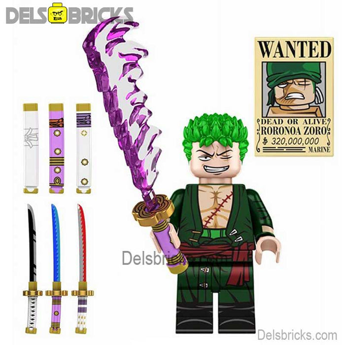 Roronoa Zoro from One Piece Lego Anime Minifigures Custom Toys set 5 - Just $4.99! Shop now at Retro Gaming of Denver