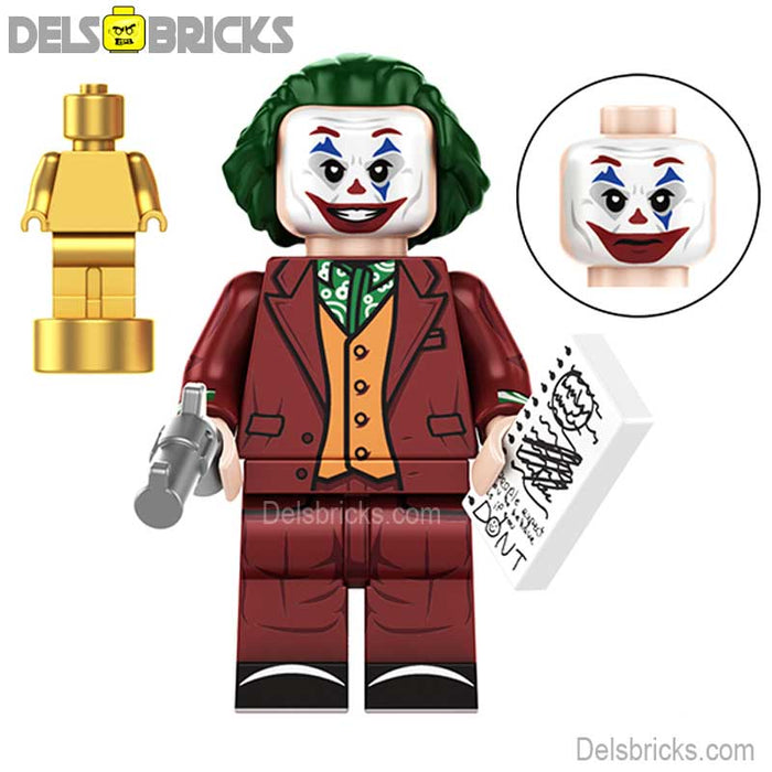 The Joker Arthur Fleck Joaquin Phoenix Lego Minifigures Custom Toys 1 - Just $4.50! Shop now at Retro Gaming of Denver