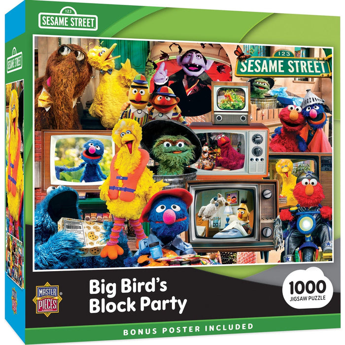 Sesame Street - Big Bird's Block Party 1000 Piece Jigsaw Puzzle - for just $16.99! 