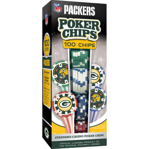 Green Bay Packers 100 Piece Poker Chips - for just $29.99! 